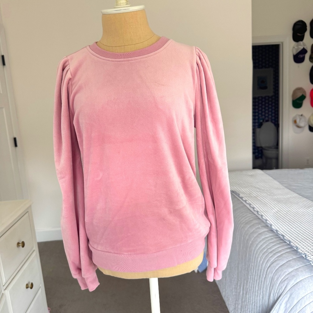 Velour Pink Sweatshirt Nordstrom Size Small